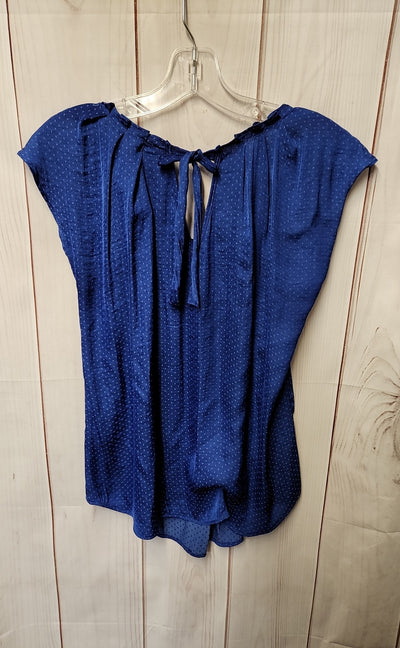 Lauren Conrad Women's Size M Blue Sleeveless Top