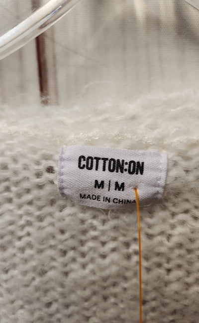 Cotton On Women's Size M White Sweater