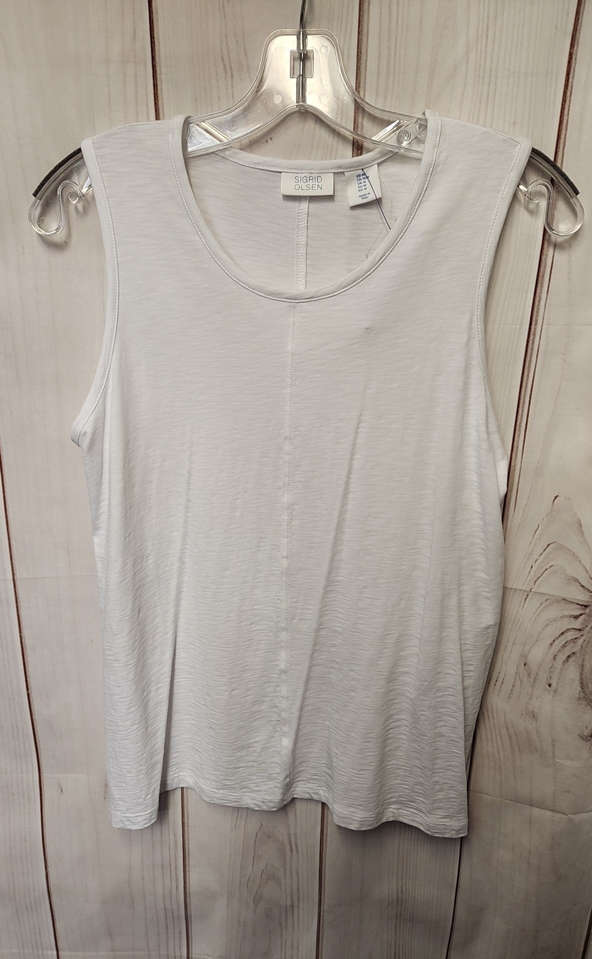 NWT Sigred Olsen Women's Size M White Sleeveless Top