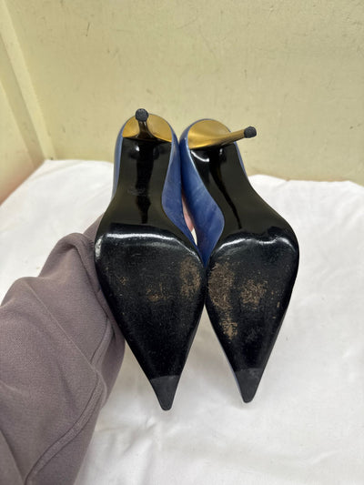 Stuart Weitzman Women's Size 9-1/2 Blue Pumps Shoes