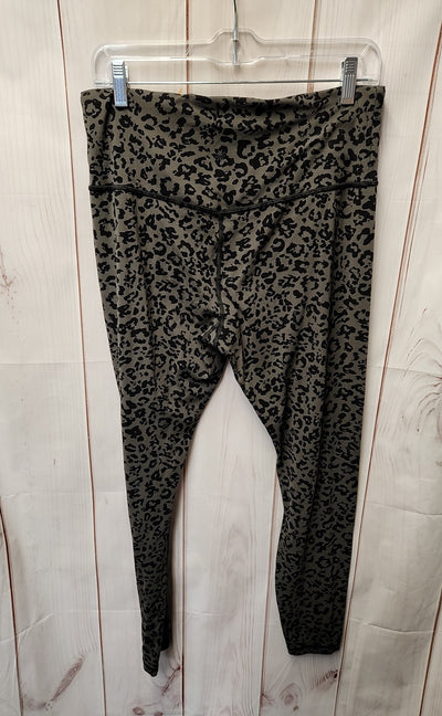 Athleta Women's Size L Gray Animal Print Leggings
