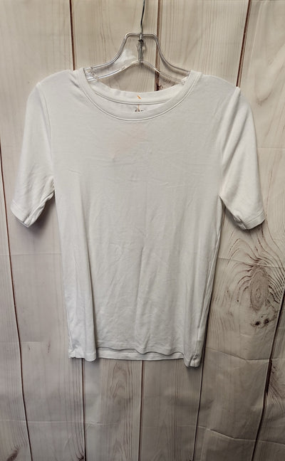 Gap Women's Size M White Short Sleeve Top