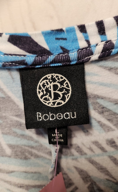 Bobeau Women's Size L Blue Short Sleeve Top