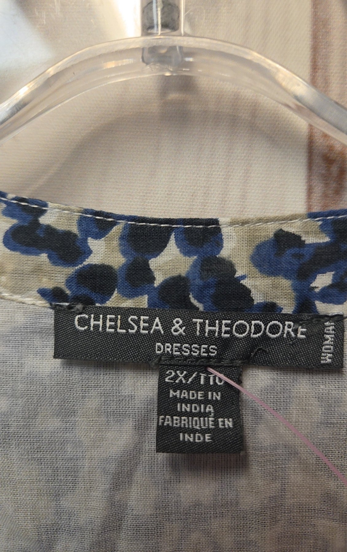 Chelsea & Theodore Women's Size 2X Blue & Gray Dress – Off The Rack