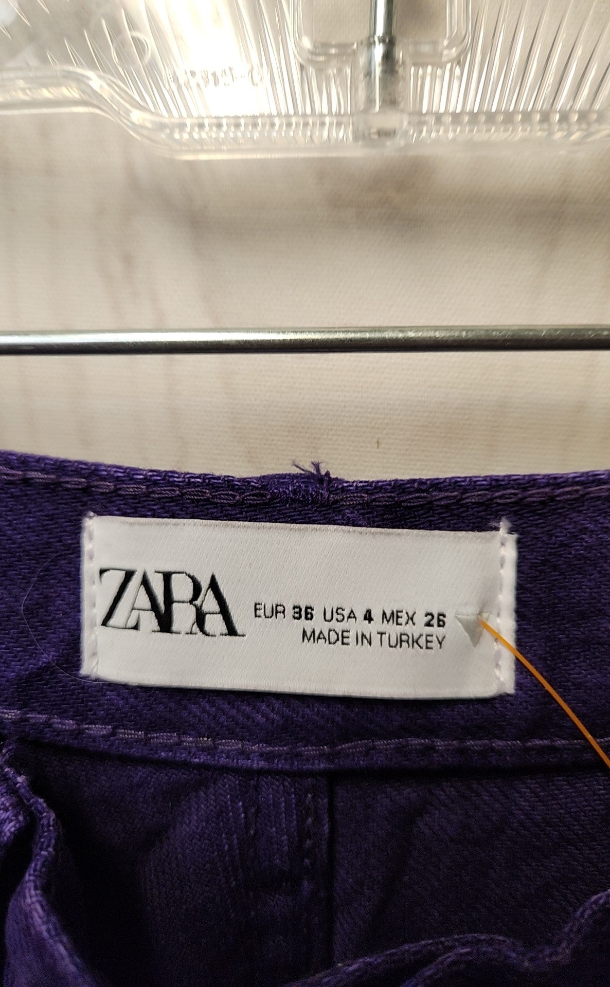 NWT Zara Women's Size 27 (3-4) Purple Jeans