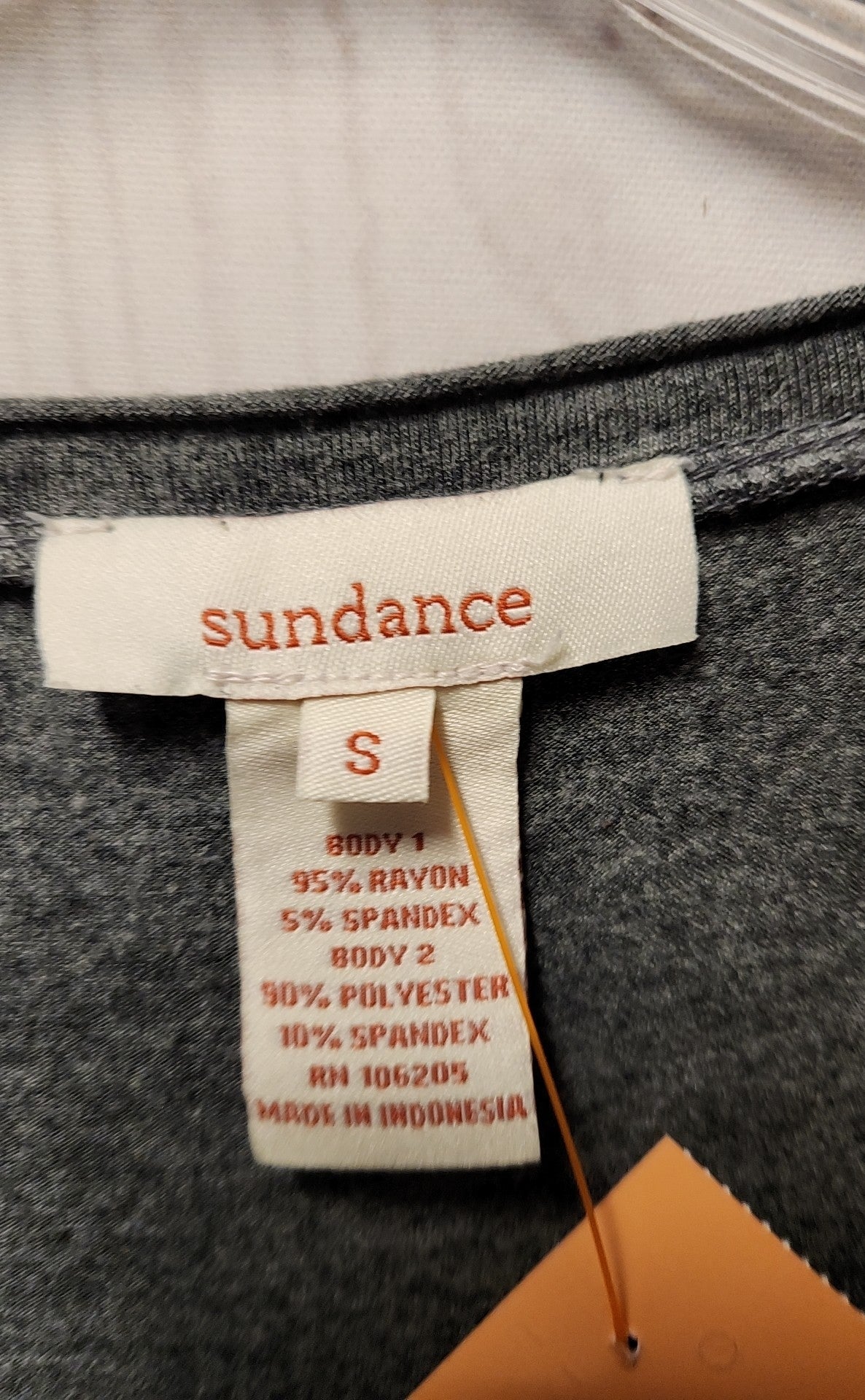 Sundance Women's Size S Gray Long Sleeve Top