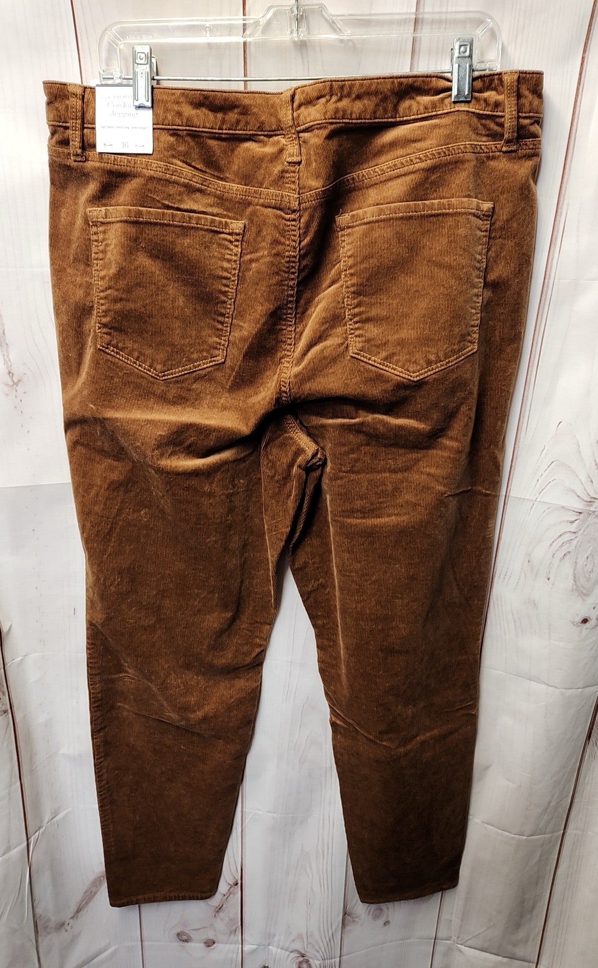 NWT Talbots Women's Size 16 Brown Corduroy Jeggings Pants