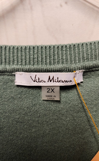 Vila Milano Women's Size 2X Green Sweater