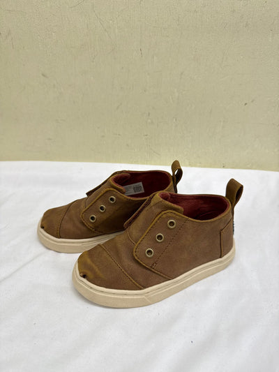 Toms Boy's Size 8 Brown Shoes