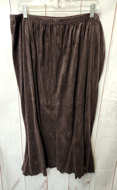 Emme Women's Size 2X Brown Skirt