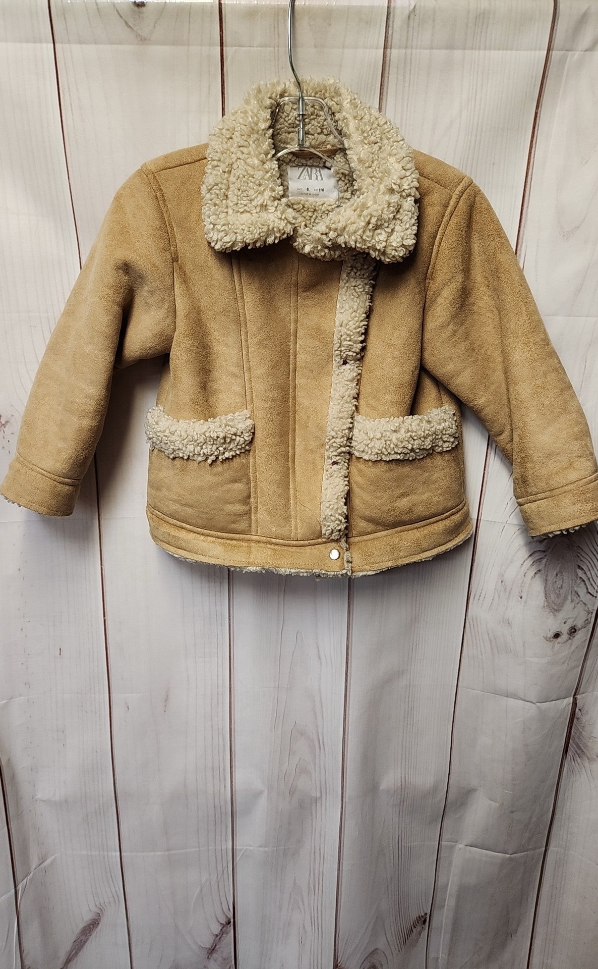 Zara Girl's Size 6 Tan Jacket