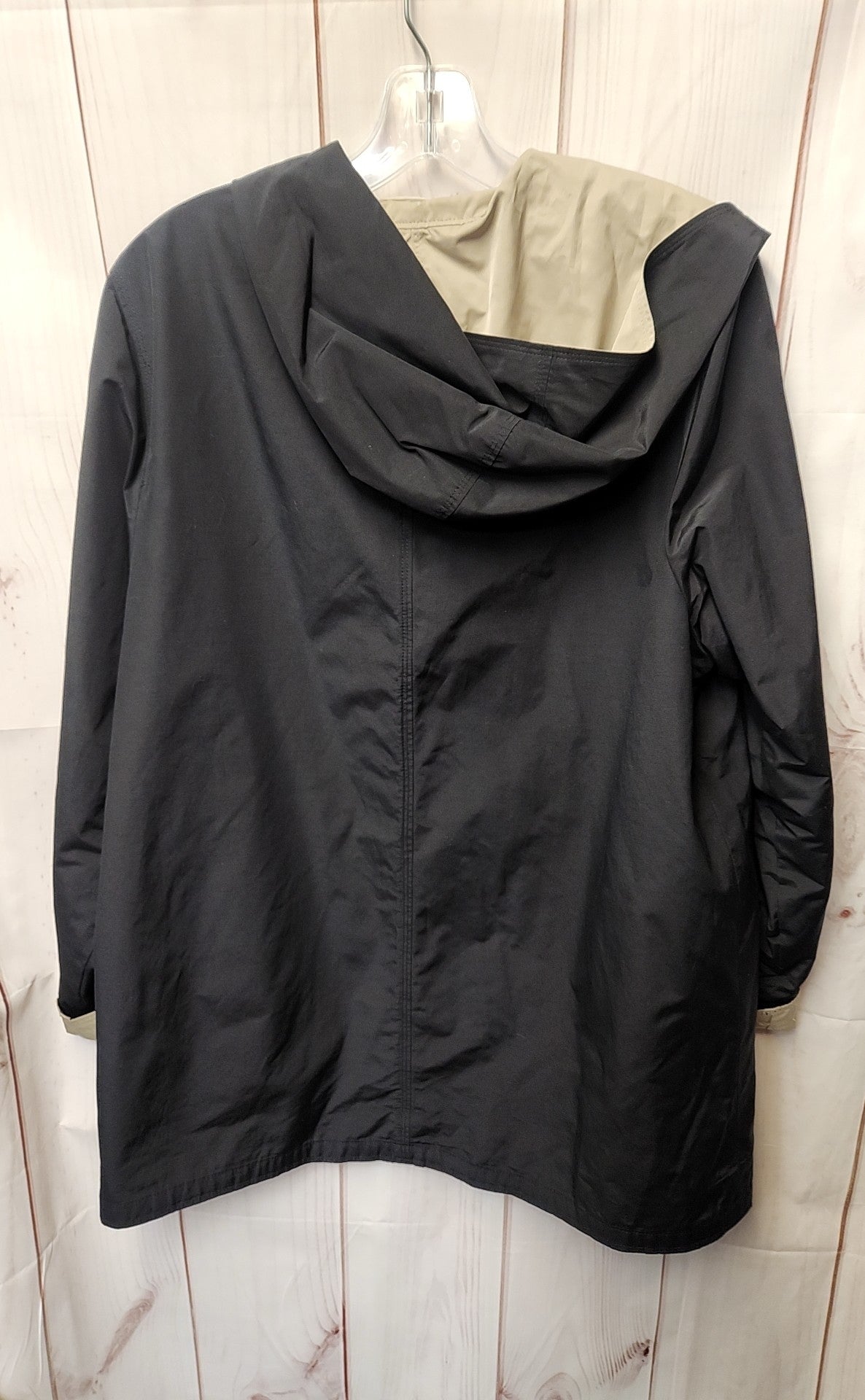 Jones New York Women's Size M Black & Beige Reversible Coat