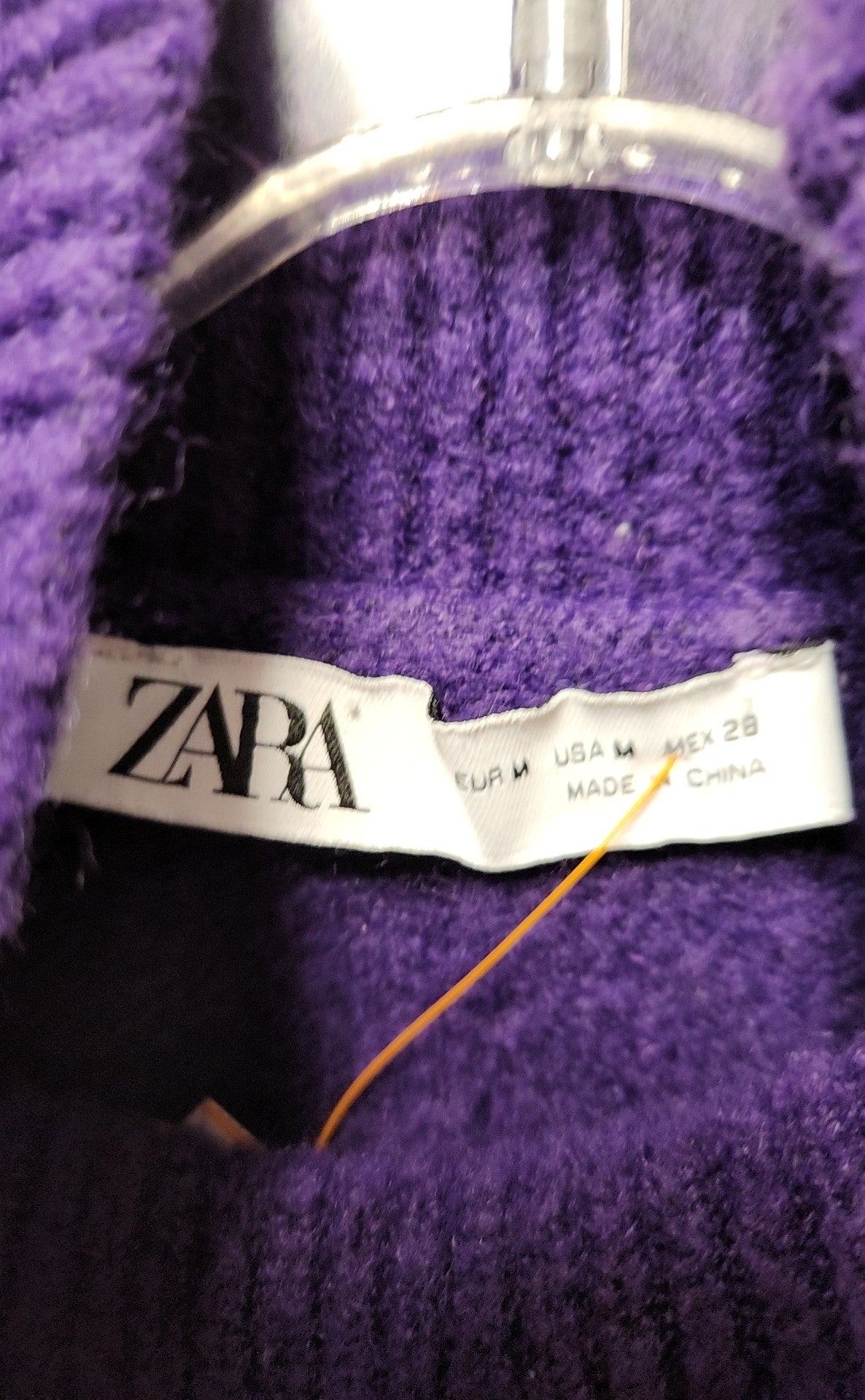 Zara Women's Size M Purple Sweater