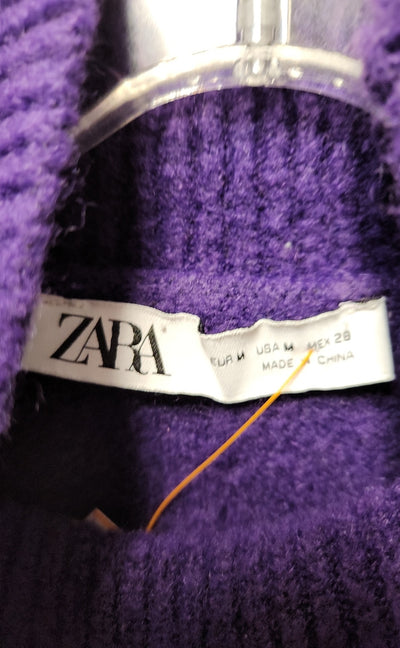 Zara Women's Size M Purple Sweater