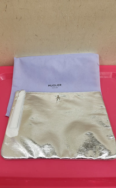 Mugler Parfums Corporate Angel Silver Pouch New In Packaging