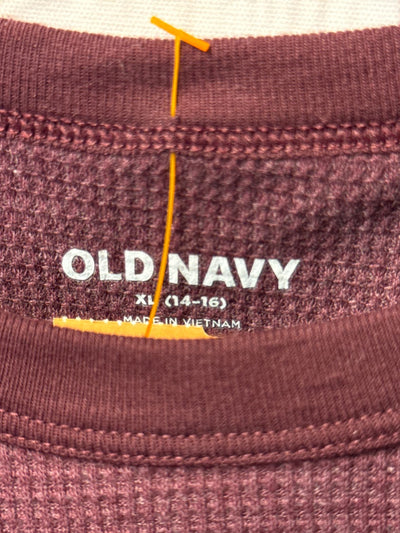 Old Navy Boy's Size 14/16 Maroon Shirt