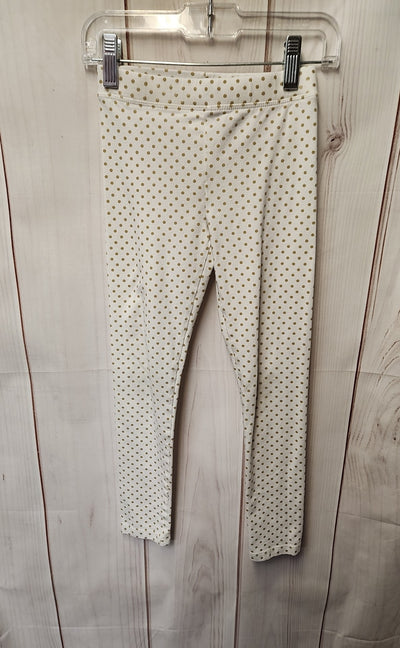 Crewcuts Girl's Size 6/7 White Leggings