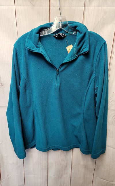 Lands End Women's Size L Teal Sweatshirt