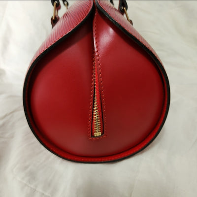COA Louis Vuitton Epi Red Soufflot Papillion with Pouchette Pouch Purse Bag