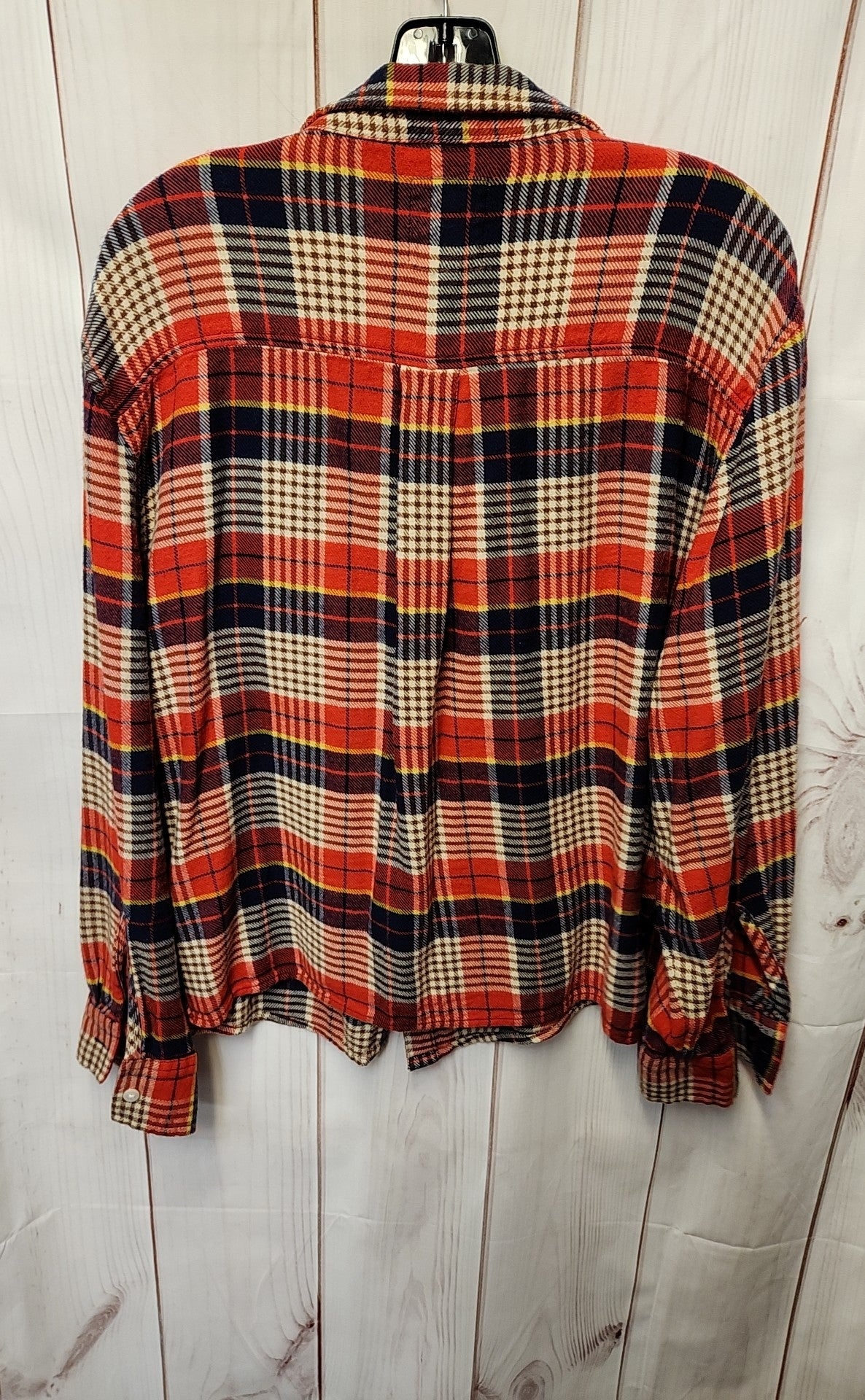 Aerie Women's Size M Red & Blue Long Sleeve Top