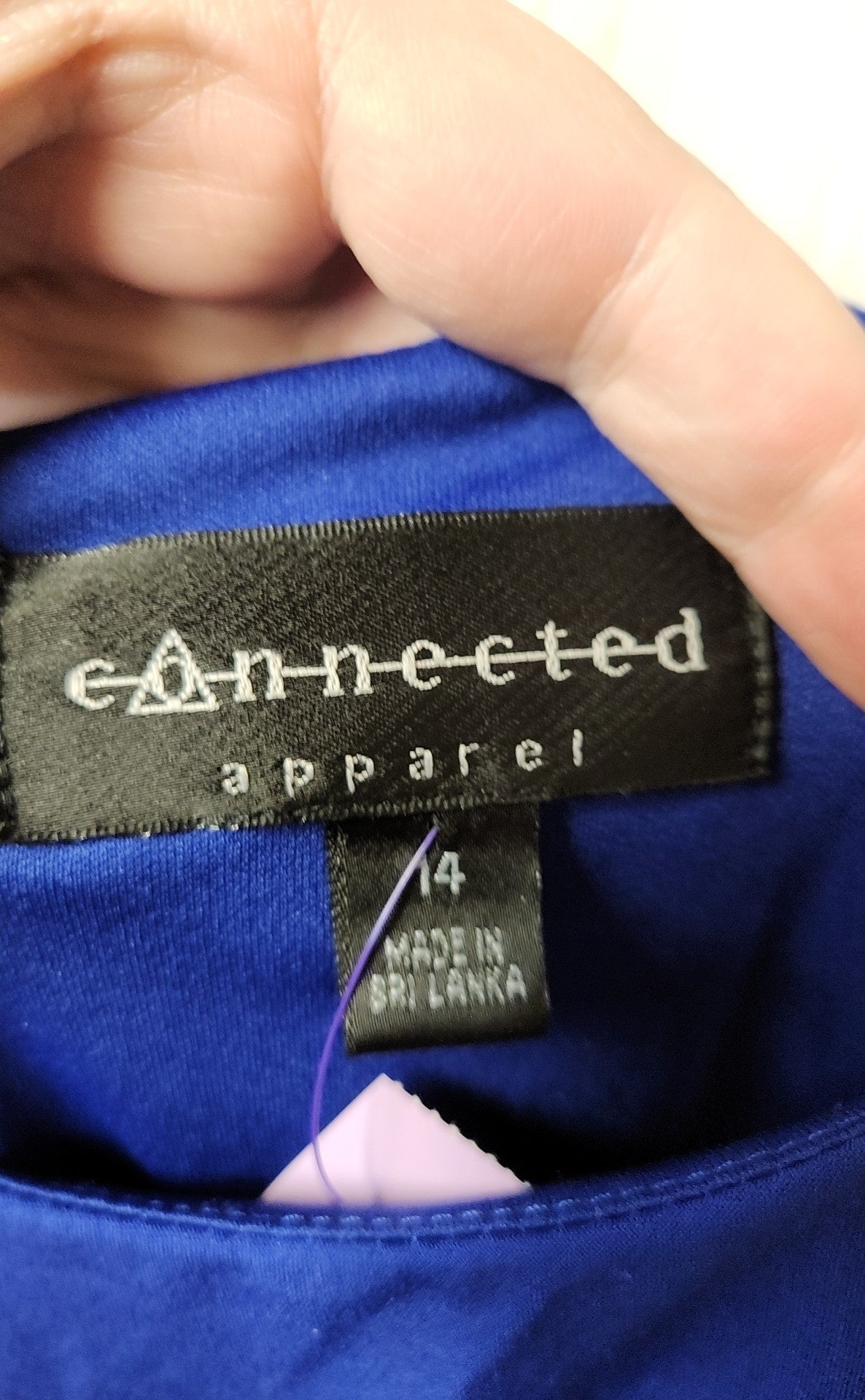 Connected Women's Size 14 Blue Dress