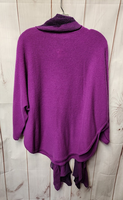 Claudia Nichole Women's Size L/XL Purple Cashmere Sweater Set