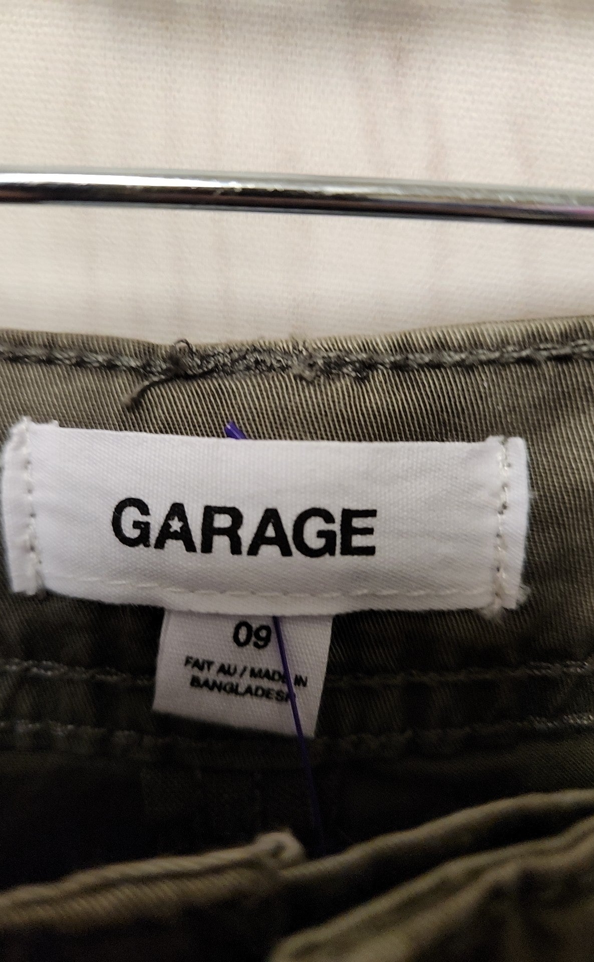 NWT Garage Women's Size 9 Olive Green Pants