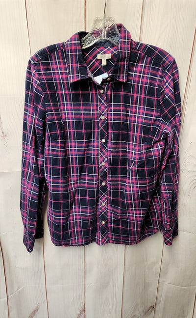 Talbots Women's Size M Purple Long Sleeve Top