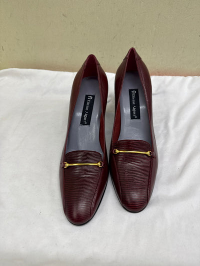 Etienne Aigner Women's Size 8-1/2 Red Pumps Shoes