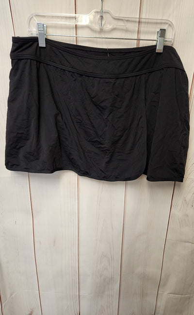 Captiva Women's Size 1X Black Swim Bottom