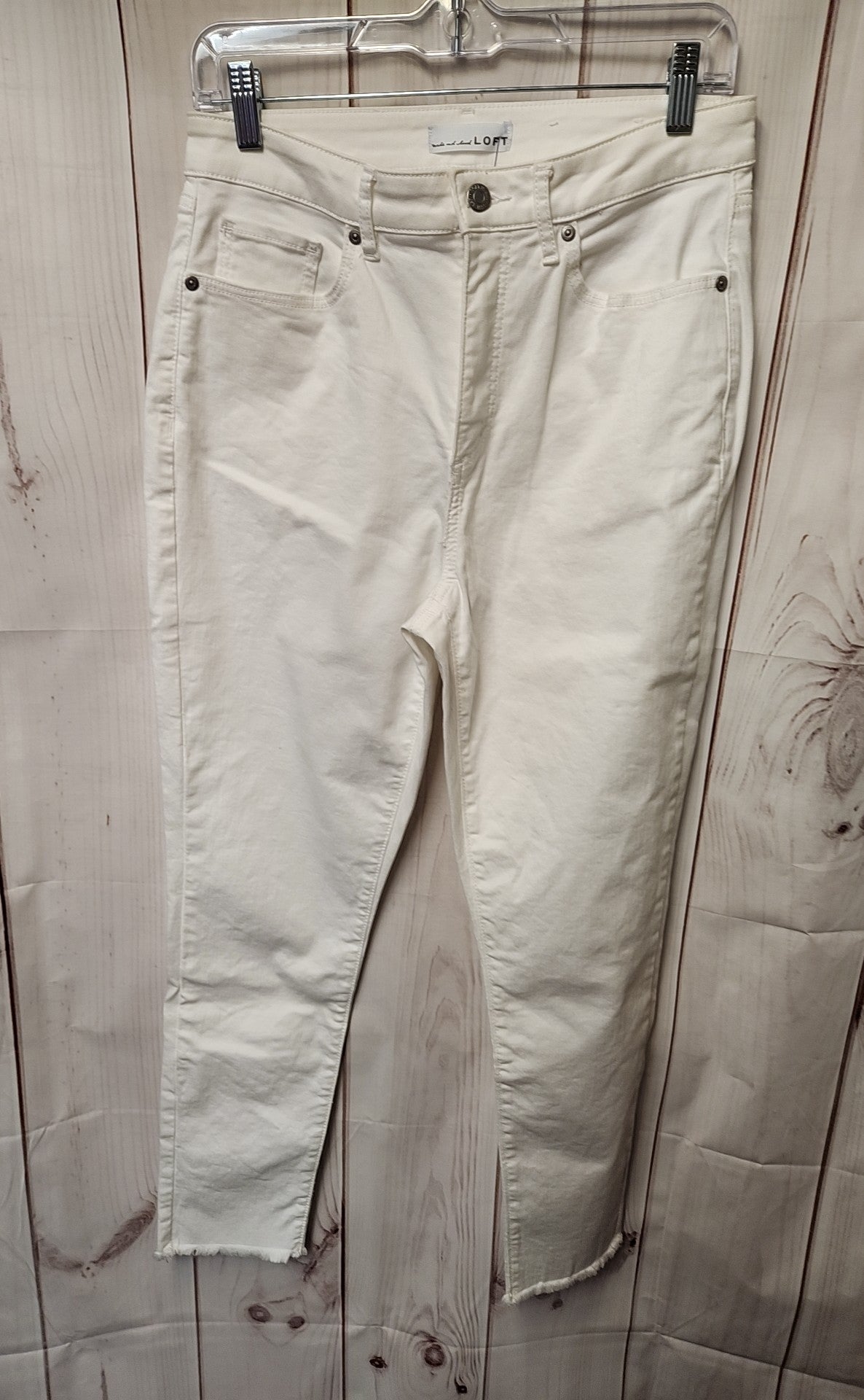 Loft Women's Size 28 (5-6) White Jeans The Skinny