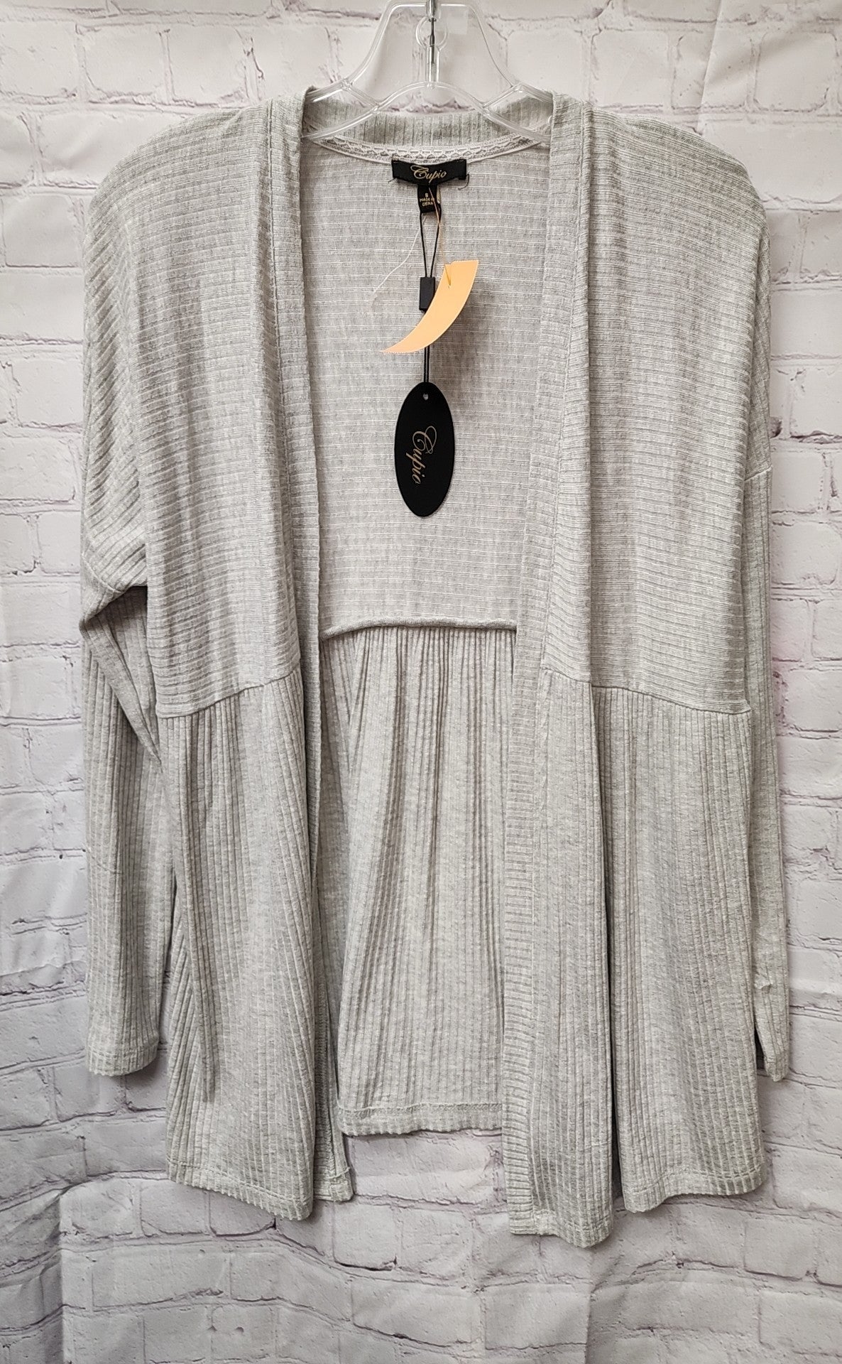 NWT Cupio Women's Size S Gray Cardigan