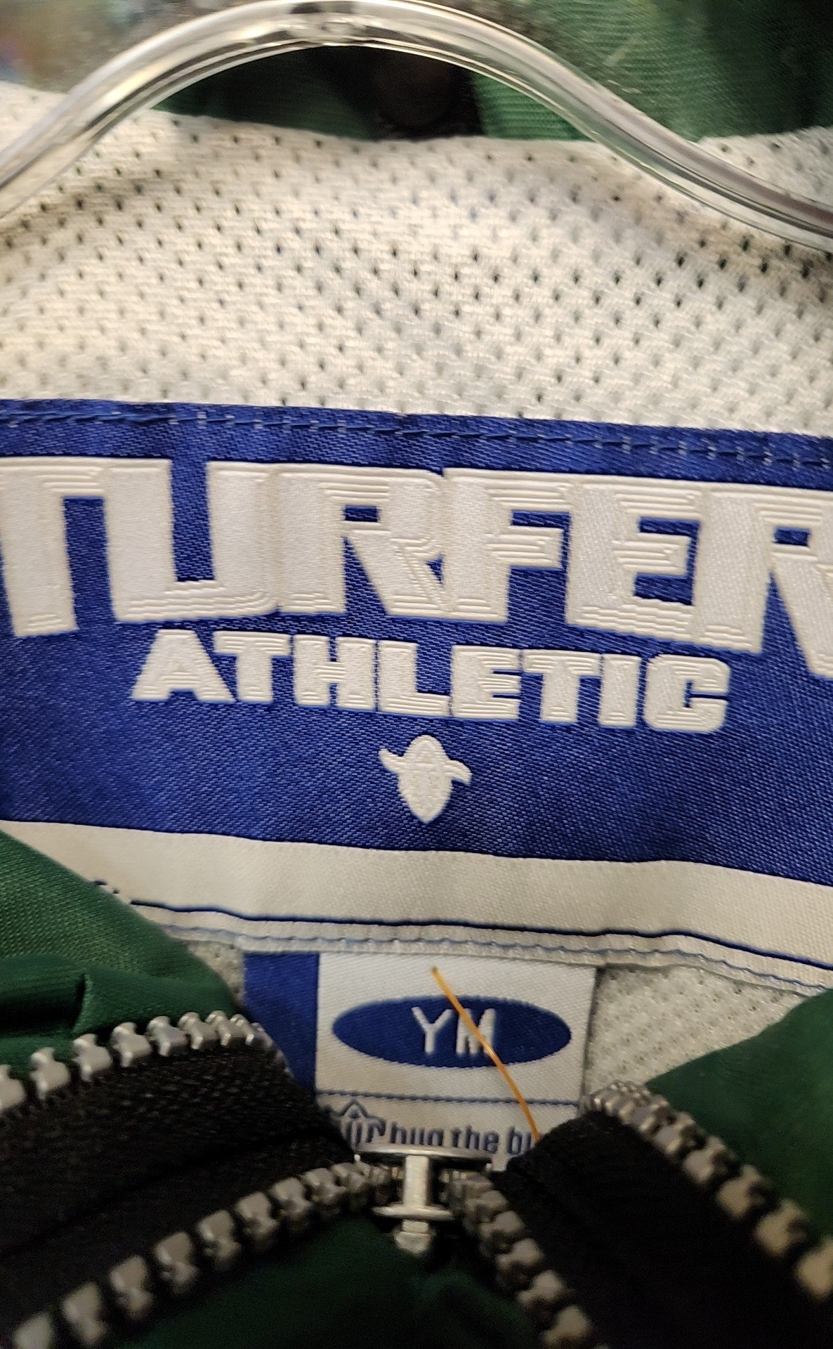 Turfer Athletic Boy's Size 10/12 Green Jacket