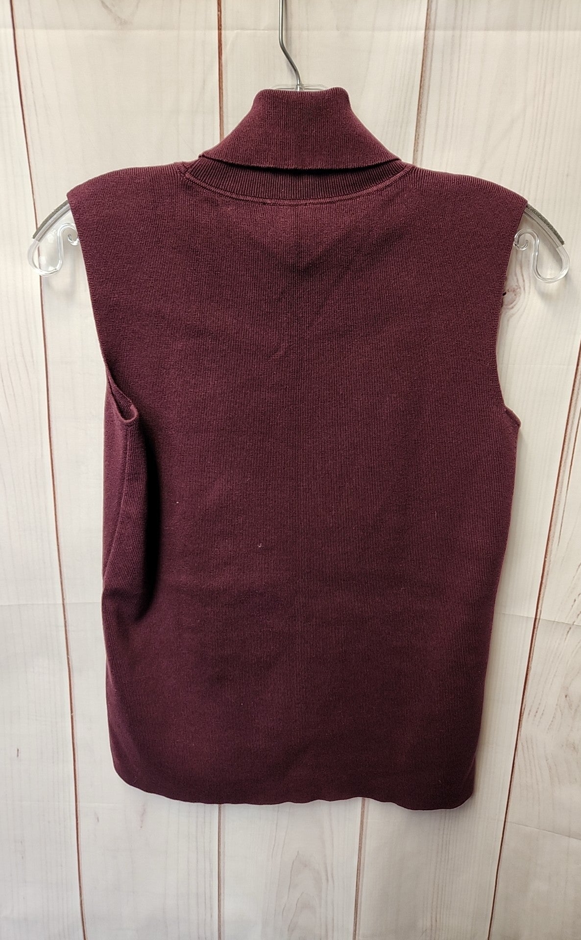 Talbots Women's Size S Petite Maroon Sleeveless Top
