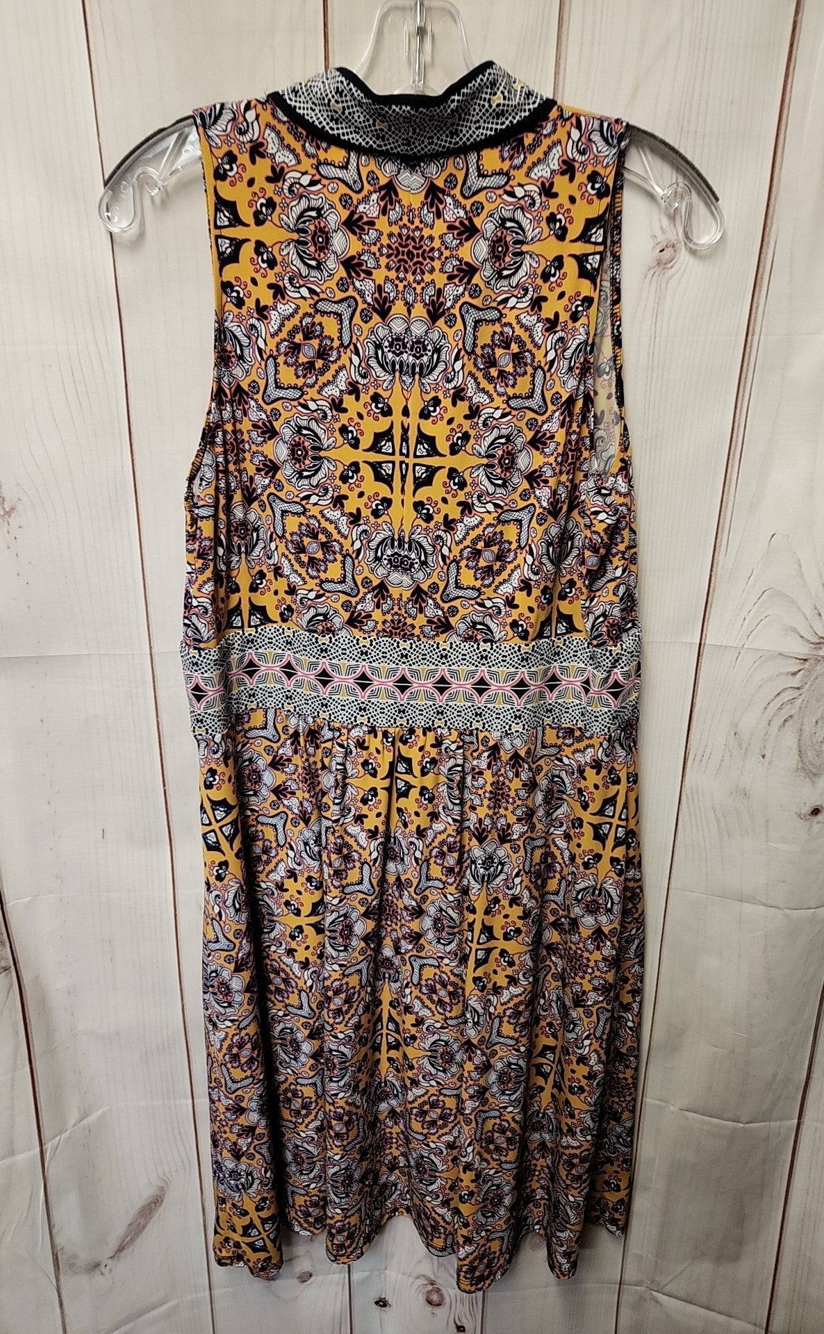 Wisp Women's Size 12 Yellow & Blue Dress