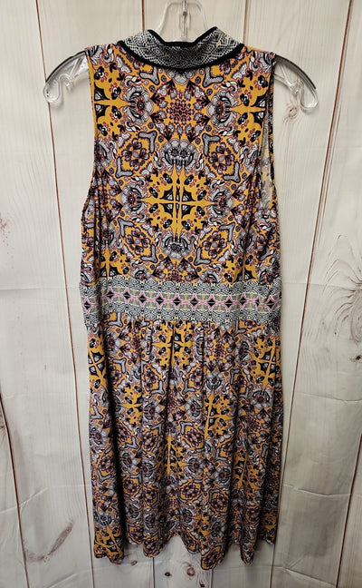 Wisp Women's Size 12 Yellow & Blue Dress