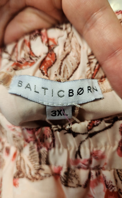 NWT Baltic Born Women's Size 3X Pink Floral Skirt