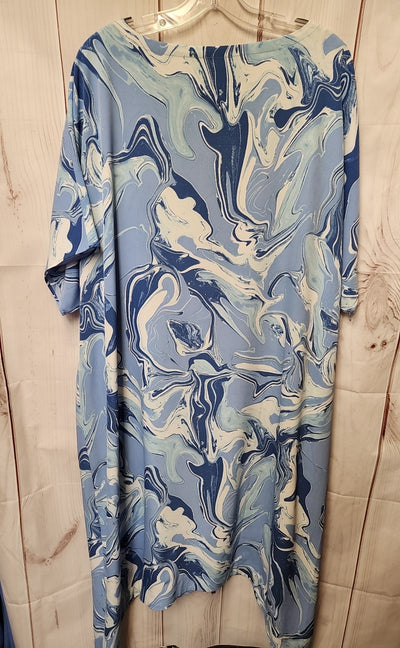 Chico's Women's Size 2 = US 12/14 Blue Dress