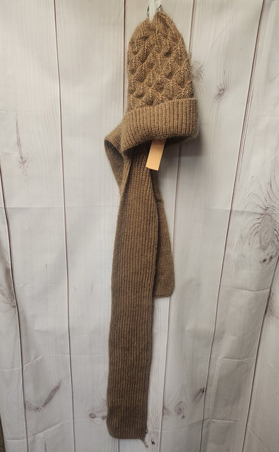Brown Winter Scarf w/ Hood