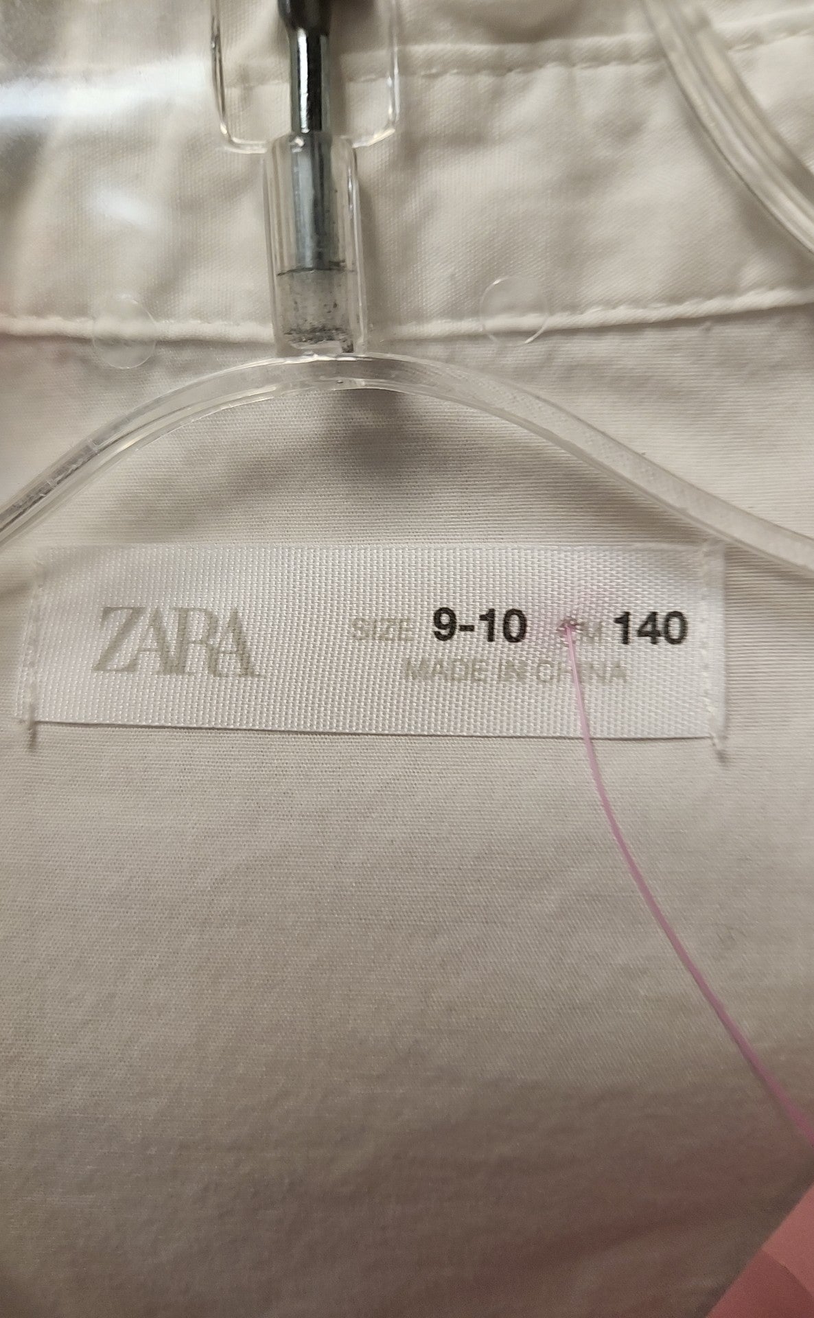 Zara Girl's Size 9/10 White Shirt