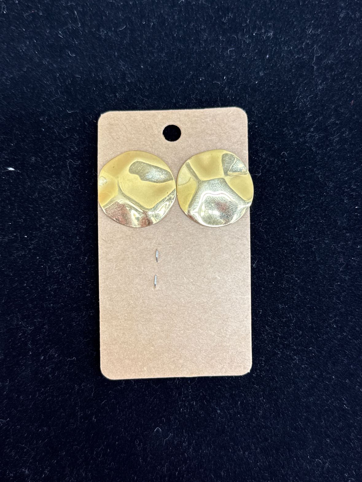 Gold Disk Earrings