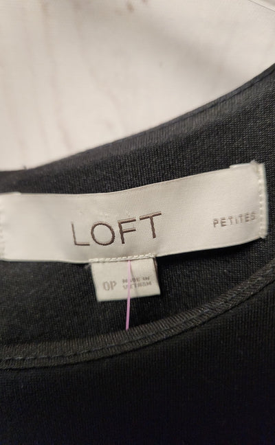 Loft Women's Size 0 Petite Black Dress