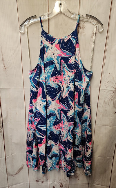 Lilly Pulitzer Women's Size L Blue Dress