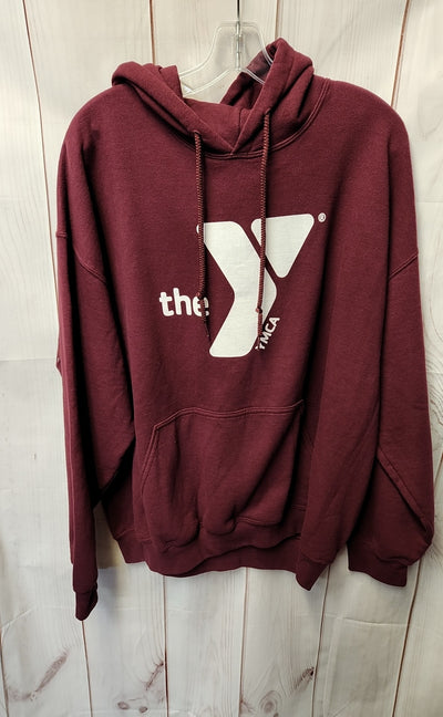Ymca Men's Size XL Maroon Sweatshirt