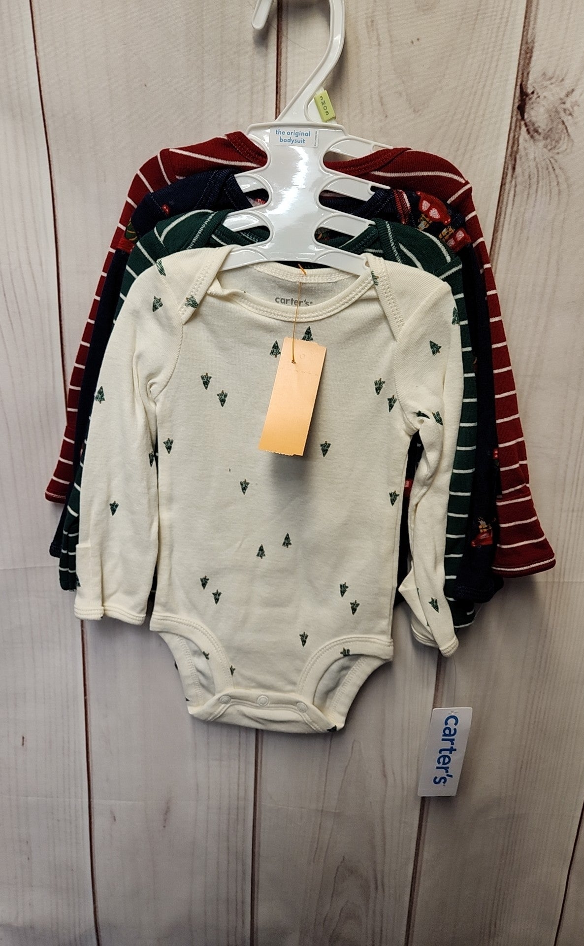 NWT Carters Boy's Size 3 Months Multi 4 Pcs Bodysuit