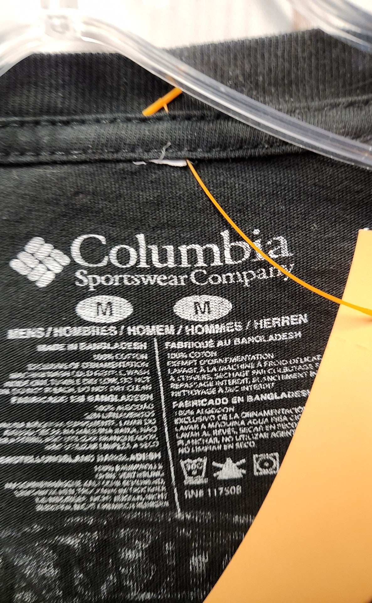 Columbia Men's Size M Black T-Shirt
