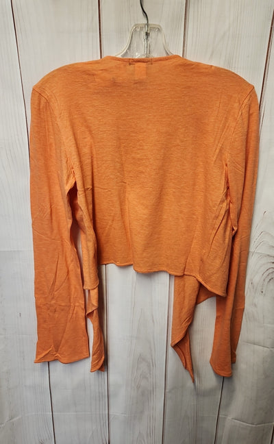 Moda International Women's Size S Orange Cardigan