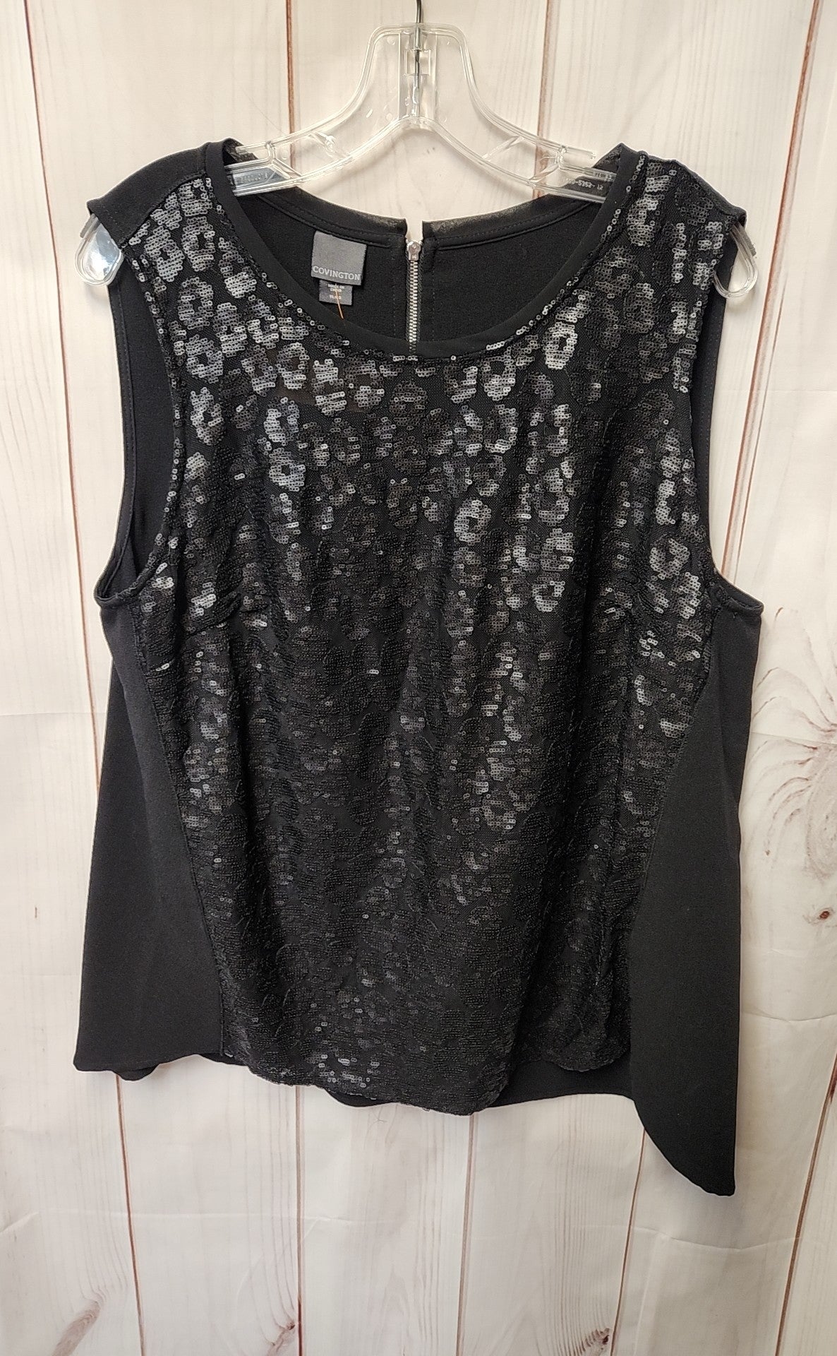 Covington Women's Size XL Black Sleeveless Top