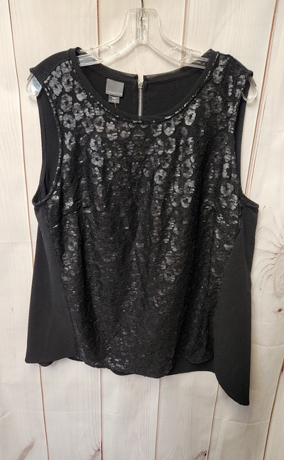 Covington Women's Size XL Black Sleeveless Top