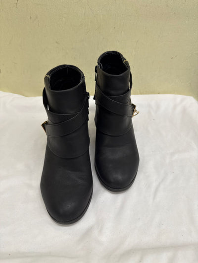 Thalia Women's Size 7-1/2 Black Boots Shoes